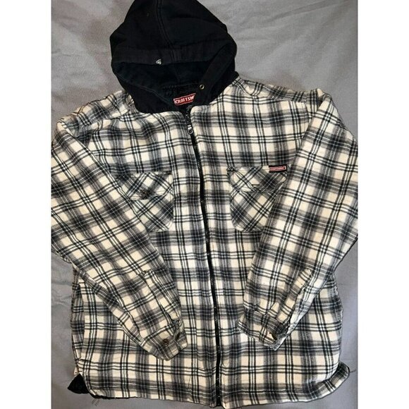 Craftsman Vintage Hood Zip-Up Coat Insulated,comfort - Picture 3 of 6